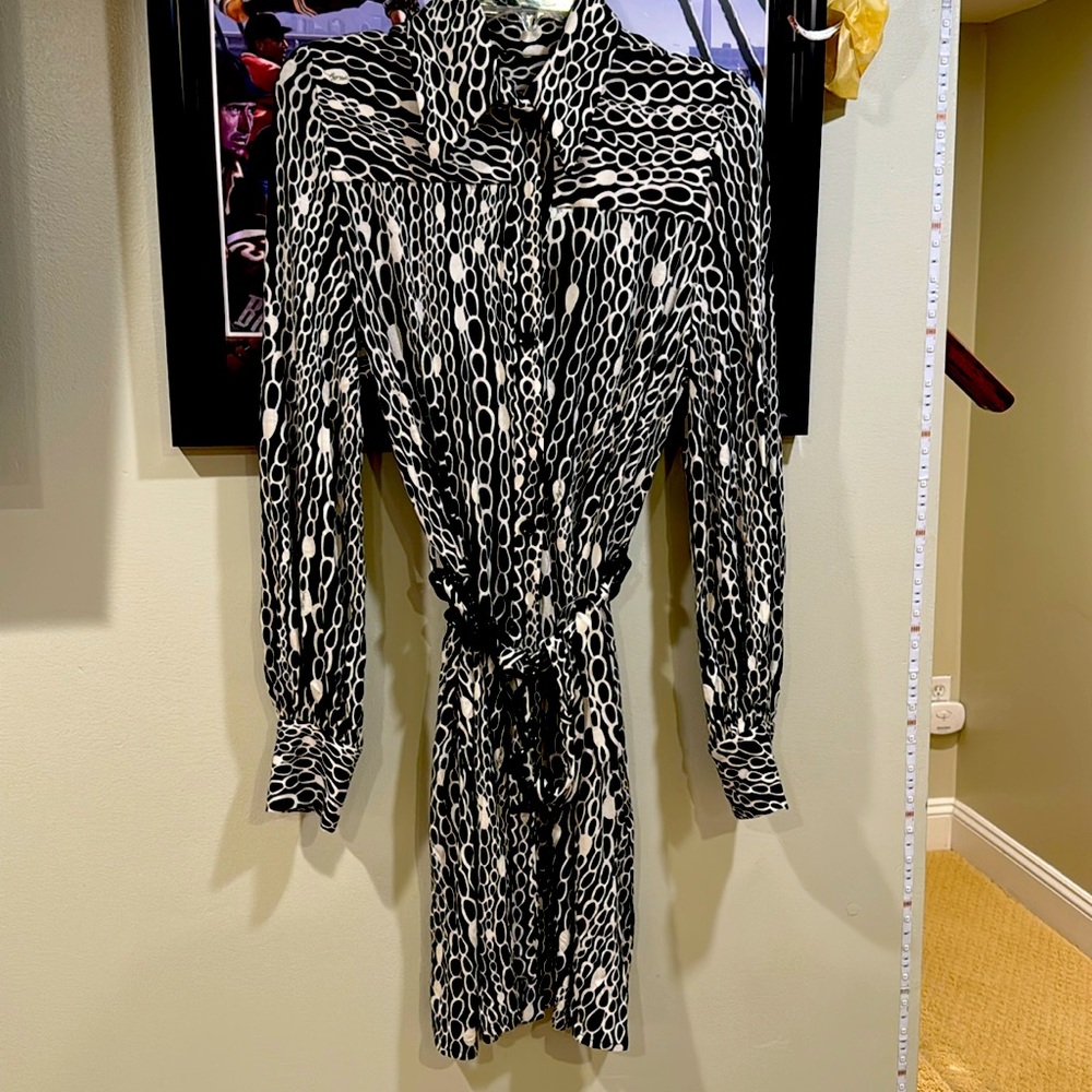 Chain link print jersey dress by Milly